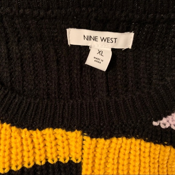 Nine West Multicolor Color Block Chunky Knit Sweater Women's Size XS & XL - Picture 4 of 4